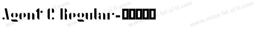 Agent C Regular字体转换
